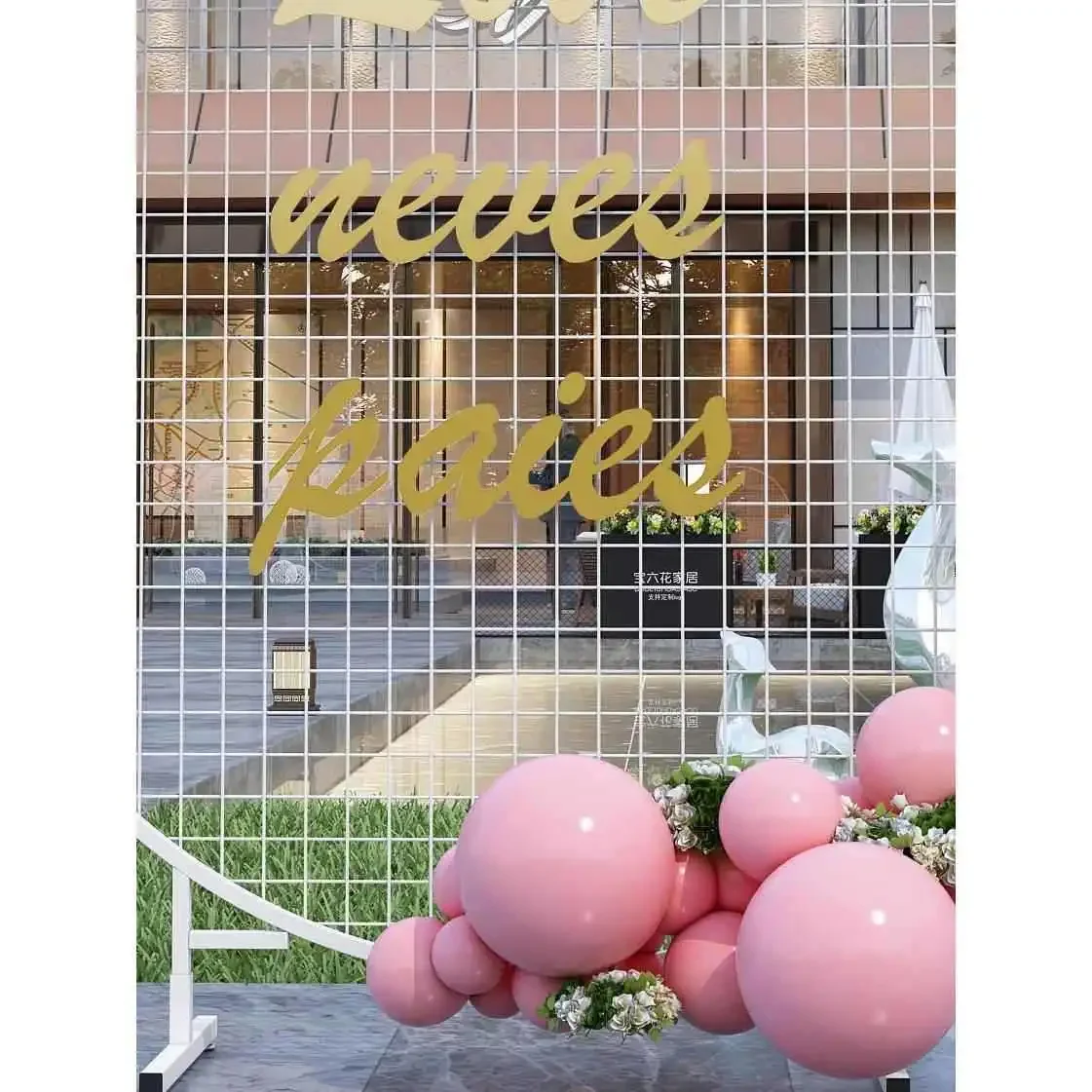 Grid display stand wedding jewelry promotion exhibition kindergarten works
