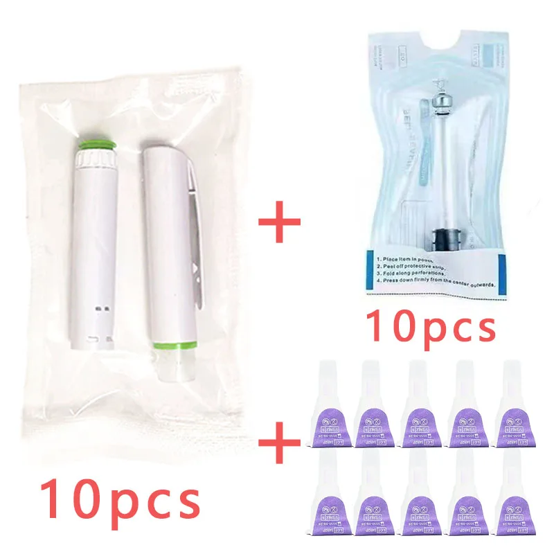 10 stuks wegwerp-injectiepen, insuline-, peptide-injectiepen (exclusief medicijnen), geschikt voor 3 ml patroonflessen