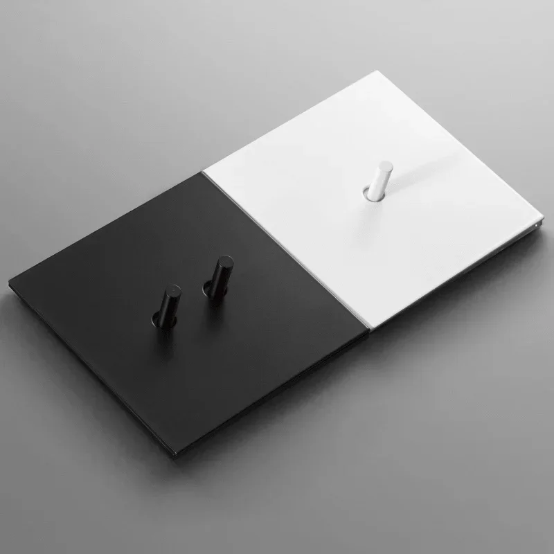 1-4 Gang 2 Way miedzi przełącznik dwupozycyjny nowoczesne czarny matowy Panel ze stali nierdzewnej gospodarstwa domowego światła na ścianie przełącznik chwilowy