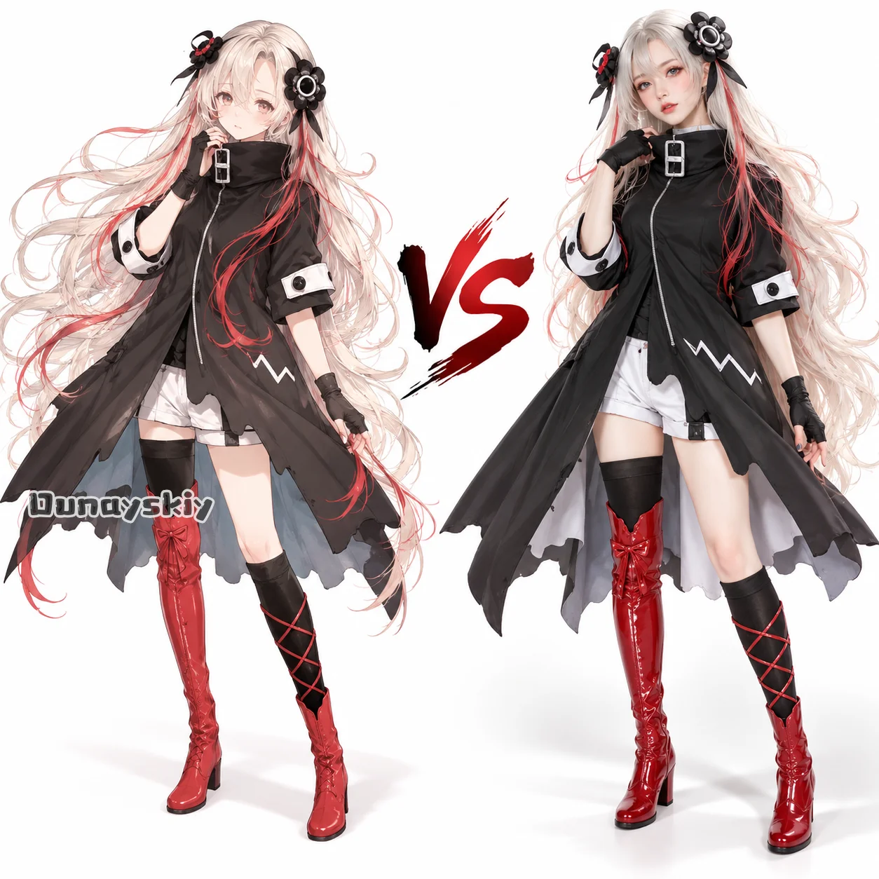 Costume de cosplay Kamitsubaki Isekai Jōcho, Isekai Emotion Cyber Dark Techwear, tenue de scène pour chanteur virtuel, déguisement de Vtuber, ensemble de scène d'Halloween