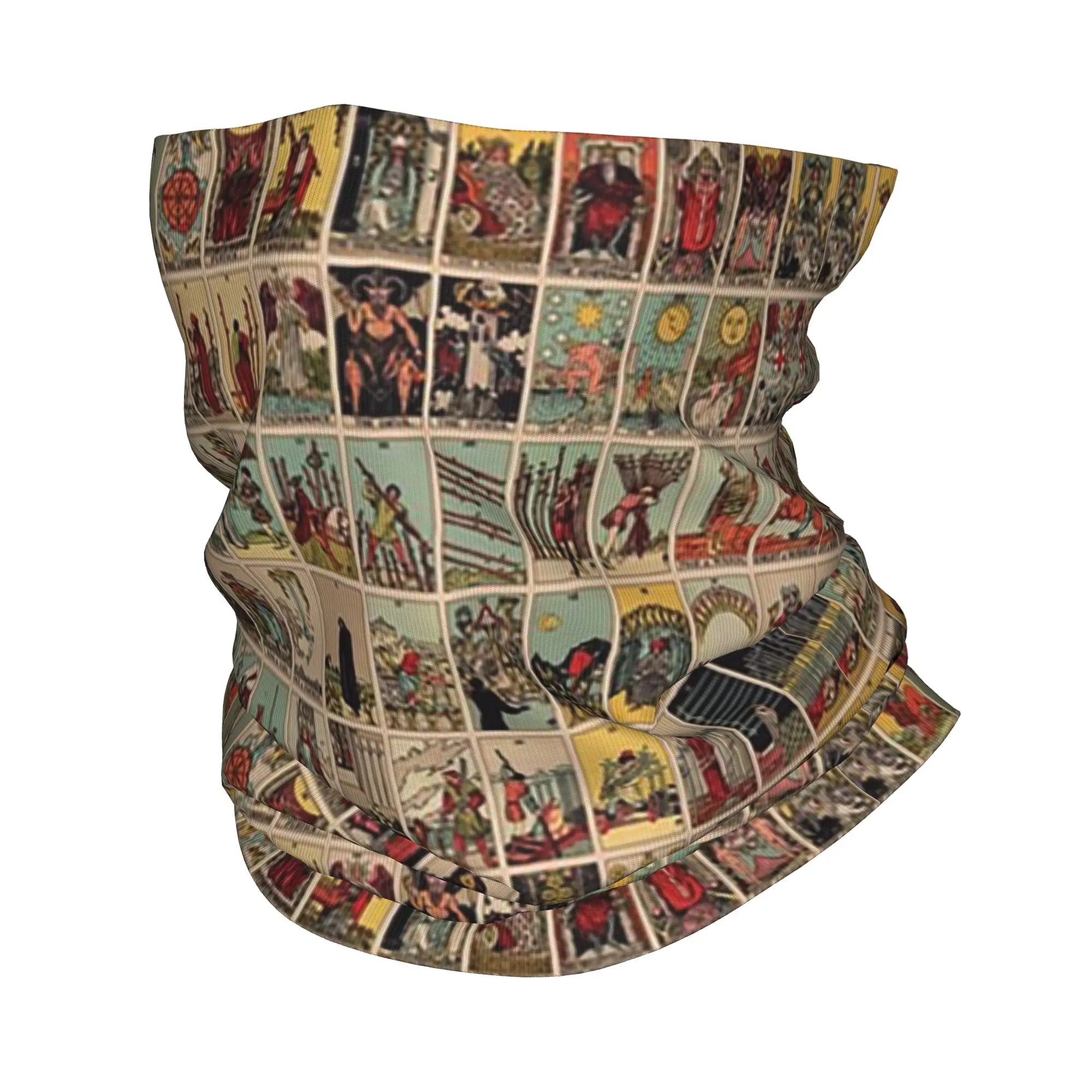 

Tarot Cards Pattern Rider Waite Bandana Neck Cover Printed Wrap Scarf Multifunction Headwear Outdoor Sports Unisex Adult
