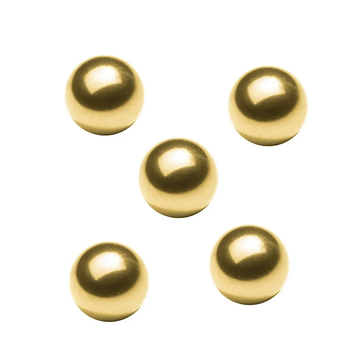 Sfera in ottone massiccio perline rotonde lisce ad alta precisione Dia 0.9/1/1.2/1.8/2/2.381/2.5/2.8/3/3.175/3.5/4/4.45/4.5/4.763/5mm - 45mm