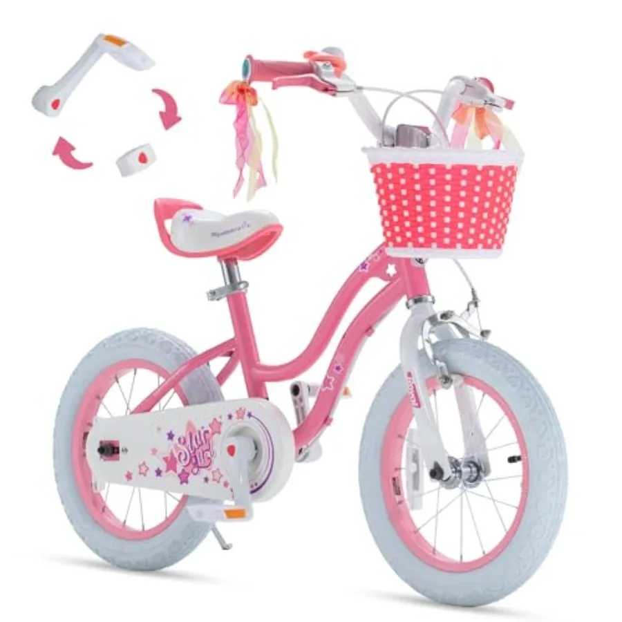 

Детский велосипед Stargirl EZ Bike с корзиной и двойным ручным тормозом, 12, 14, 16, 18 дюймов, для детей от 3 до 8 лет