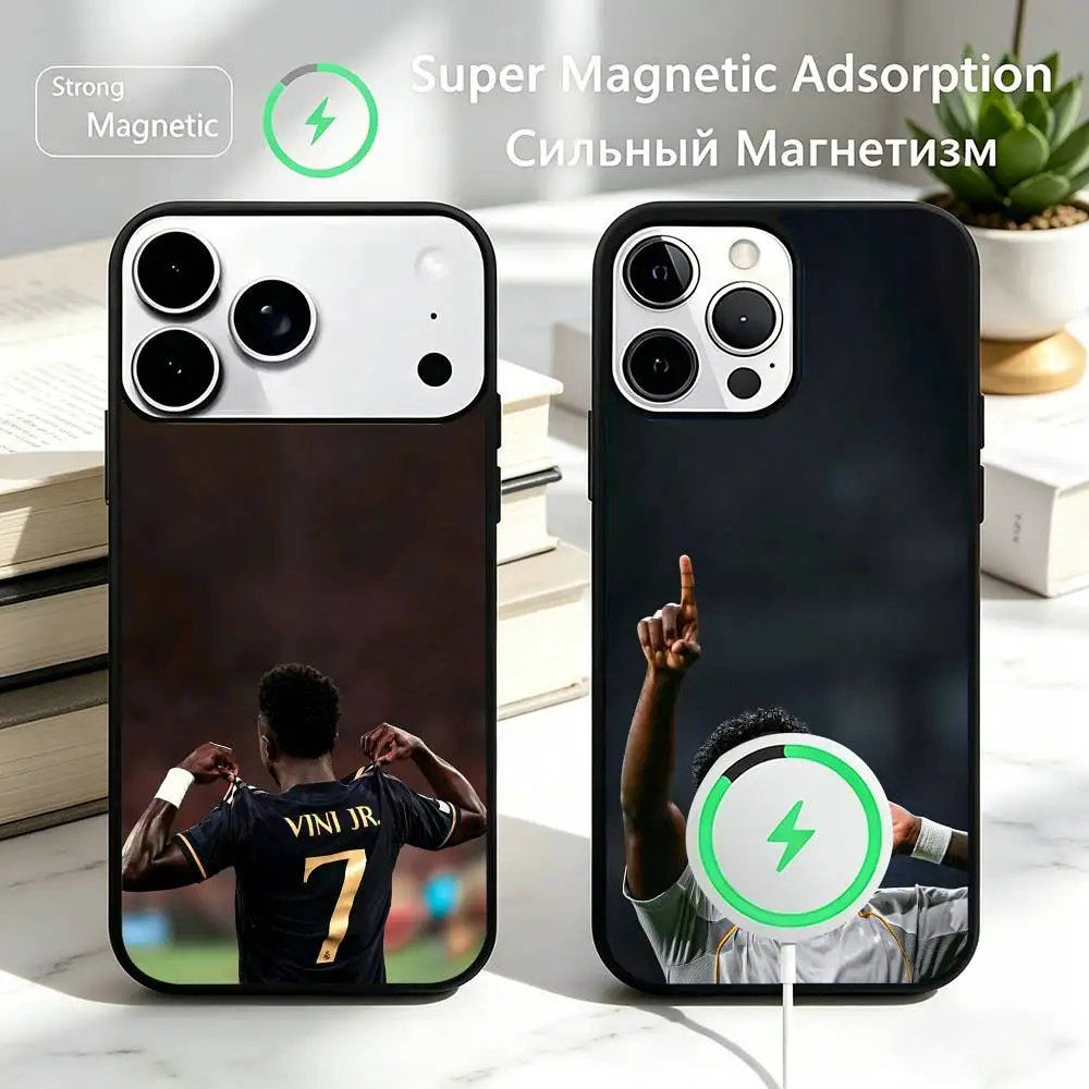 Vinicius-S J-Junior-R Football 7 Phone Case For iPhone17,16,15,14,13,12,11 Plus,Pro Magnetic For Magsafe Wireless Charging
