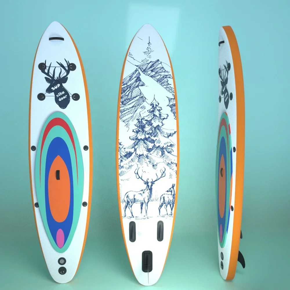 Tabla de Sup de ciervo Mistral para deportes acuáticos, nuevo diseño 2022, tabla de sup inflable grande con bomba y mochila, tabla de Surf para carreras