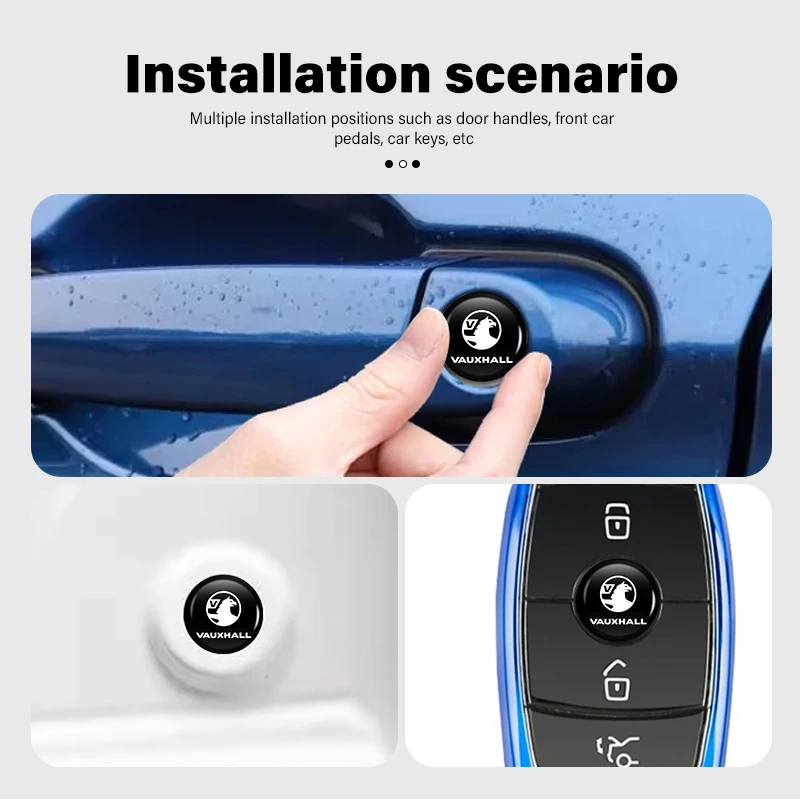 For Opel 14mm Car Key Emblem Auto Control Keychain Sticker Decoration Accessories Corsa D Astra G H J K F Mokka C Zafira B view 5