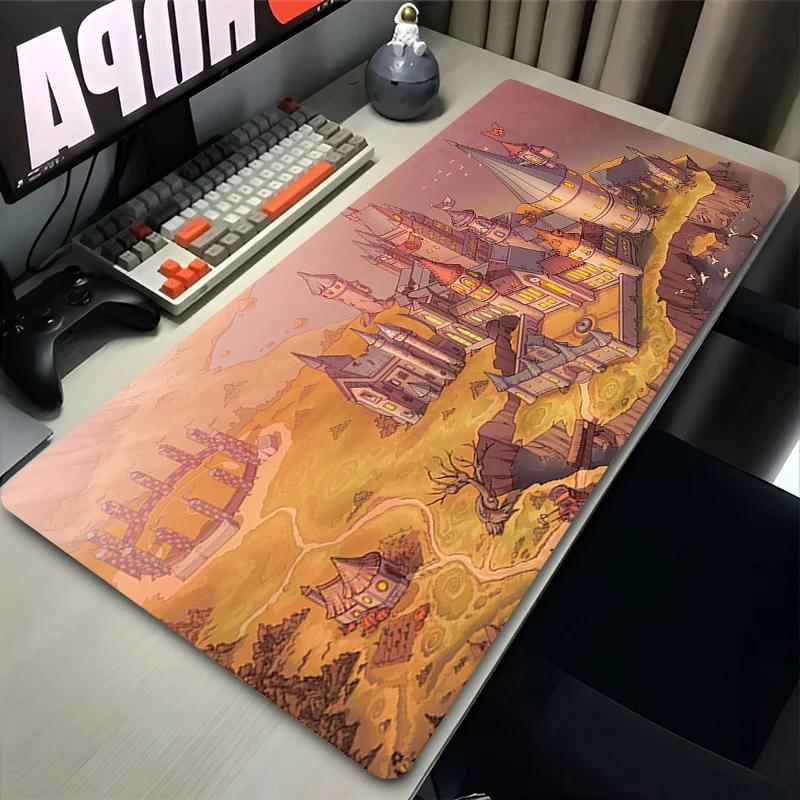 XXL Gaming Mouse Pad Anime Castle Potters 900x400 Non-Slip Rubber Extended Desk Mat Laptop Harries Gamer Cabinet HD Keyboard Rug