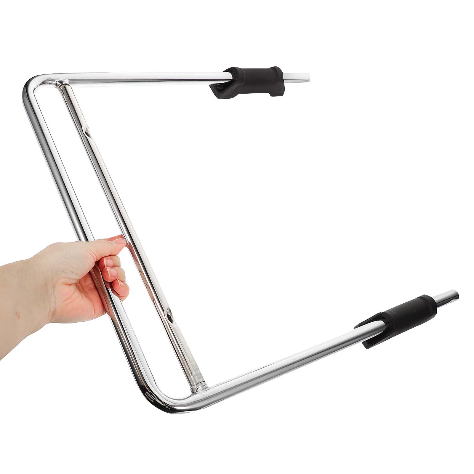 Adjustable Stainless Steel Footrest Replacement Parts for Office Chair Ergonomic Retractable Pedal Padded Rest Extendable Gaming