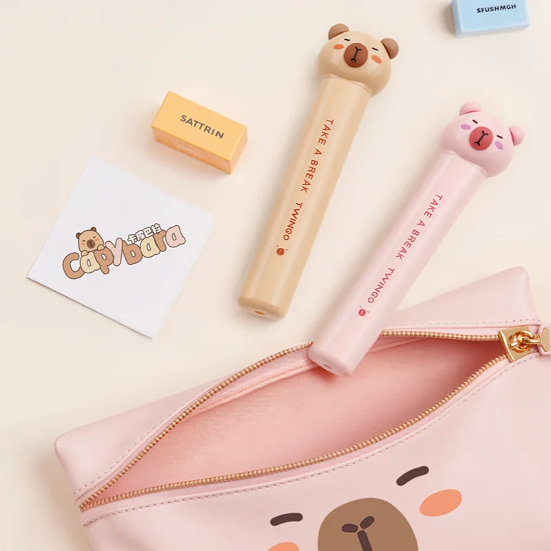 2 stil 1 Teil/beutel Capybara Schere Nette Kompakte Tragbare DIY Handbuch Papier Schneiden Schreibwaren Schere