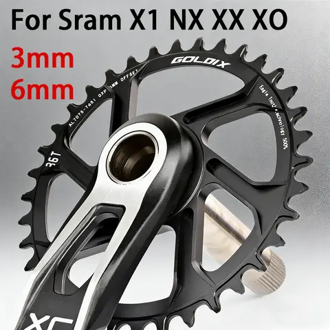 3mm 0mm 6mm Offset Direct Mount For Sram Eagle X1 Nx Xx Xo 3 Bolt 32-tooth 32 34 38 36 Teeth 32t 34t 36t 38t Mtb Chainring