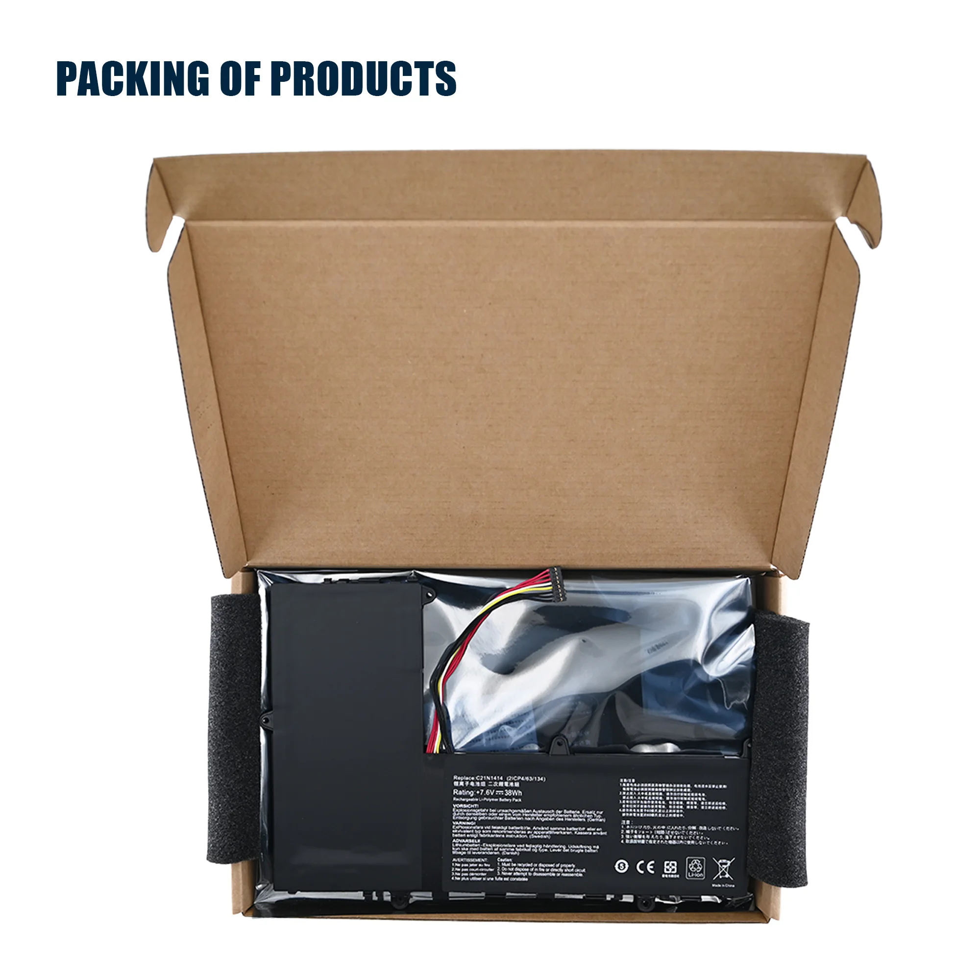 

New C21N1414 Laptop Battery For Asus Sicongben Eeebook X205T X205TA F205TA 7.6V 38Wh