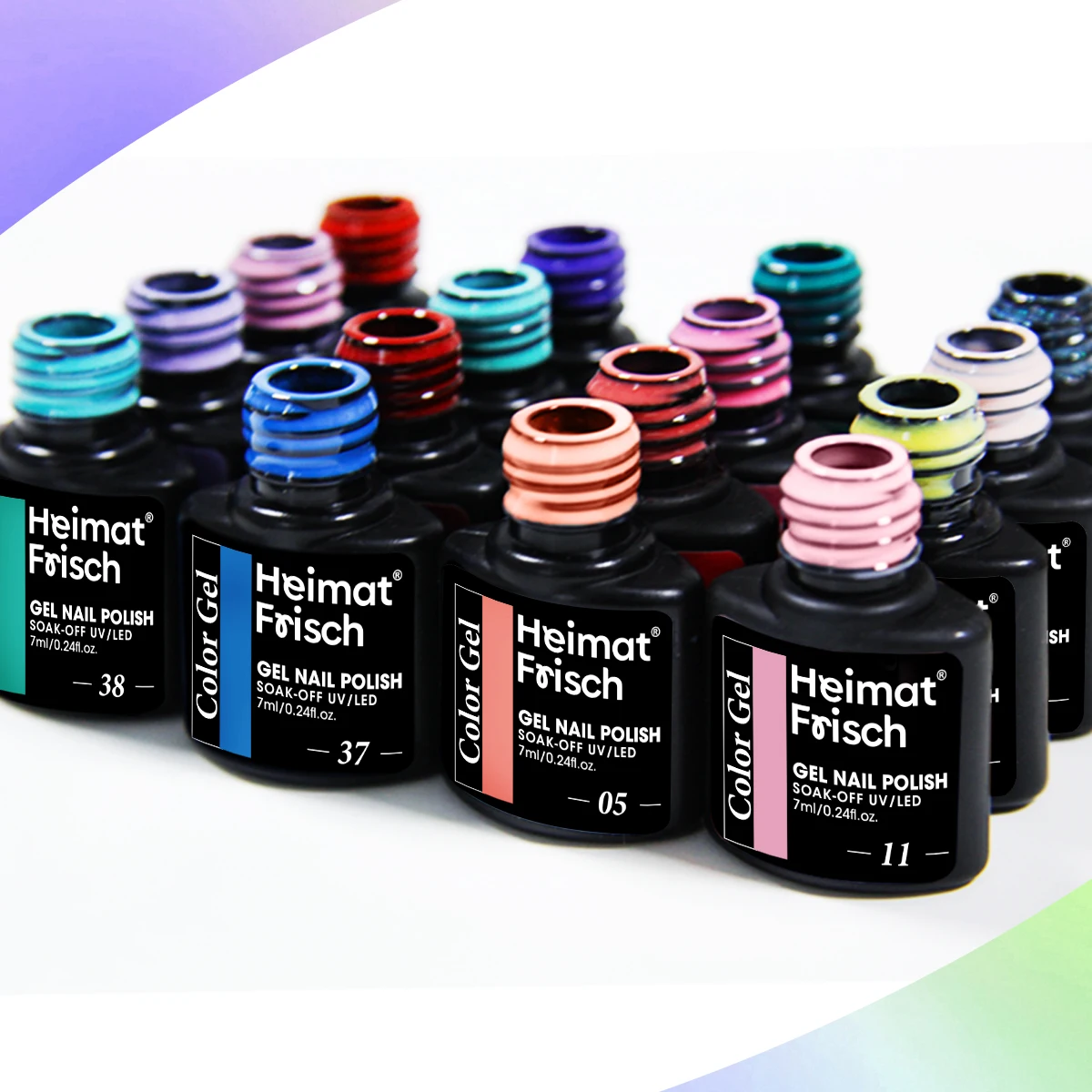 ชุดเจลทาเล็บ 6 ชิ้น ขนาด 7 มล./0.24 ออนซ์, แบบลอกออกได้/ใช้กับหลอดไฟ LED, ตกแต่งเล็บได้ยาวนาน, สูตรไม่มีกลิ่น, อุปกรณ์ทำเล็บ, ยาทาเล็บ, ขนาด S