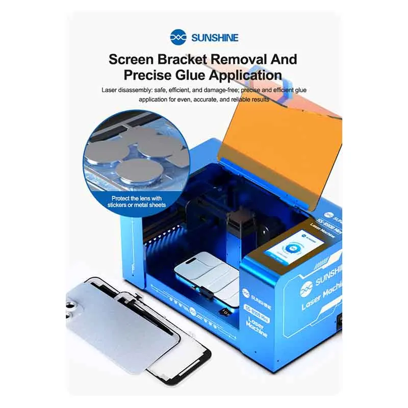 サンシャイン SS-890B ミニ多機能レーザー画面剥離機 スクリーンスタンド ガラス背面カバー接着剤除去レーザー機