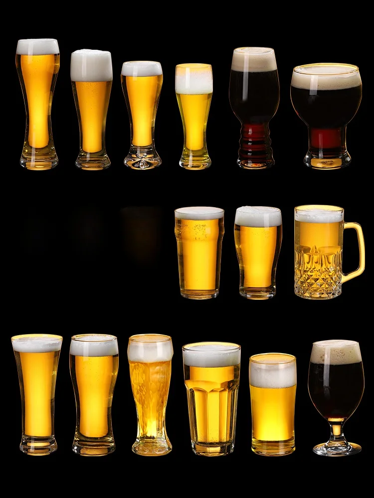 كأس بيرة كبير السعة، تصميم إبداعي مخصص، للاستخدام التجاري في البارات والمنزل، كوب زجاجي للمشروبات الباردة، كأس شرب البيرة للح...