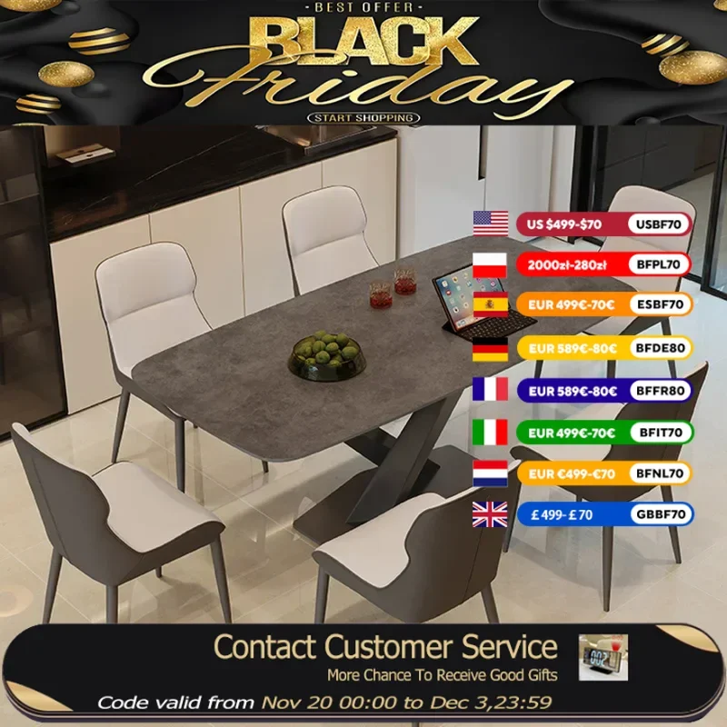 

Steel Design Black Dining Tables Square Nordic Luxury Salon Dining Tables Modern Space Saving Table A Manger Furniture Home