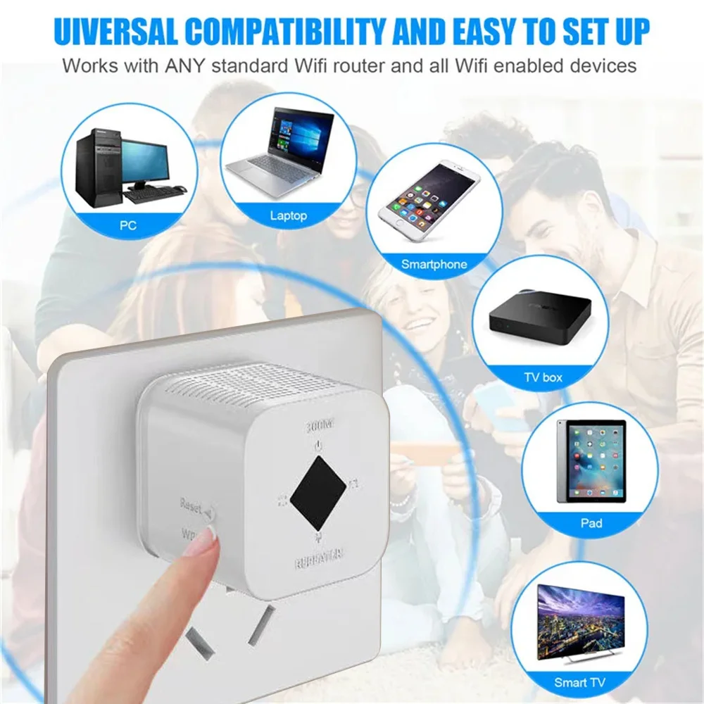 ZK20 300Mbps WiFi Repeater WiFi Extender Amplifier WiFi Booster WiFi Signal 802.11N Long Range Wireless Access Point