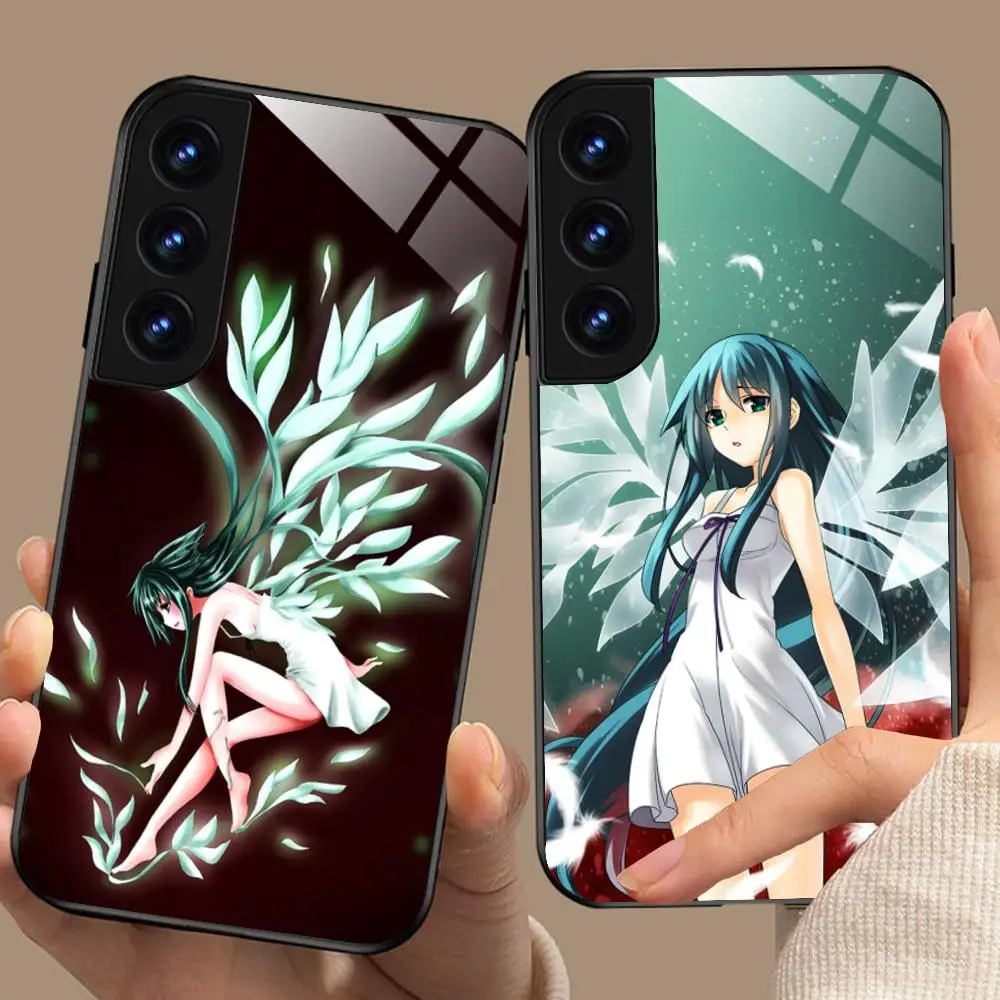 

Чехол для мобильного телефона Saya no Uta Glass для Samsung Galaxy S26 S25 S24 S23 S22 S21 S20 Note20 Plus FE Ultra, красочный чехол