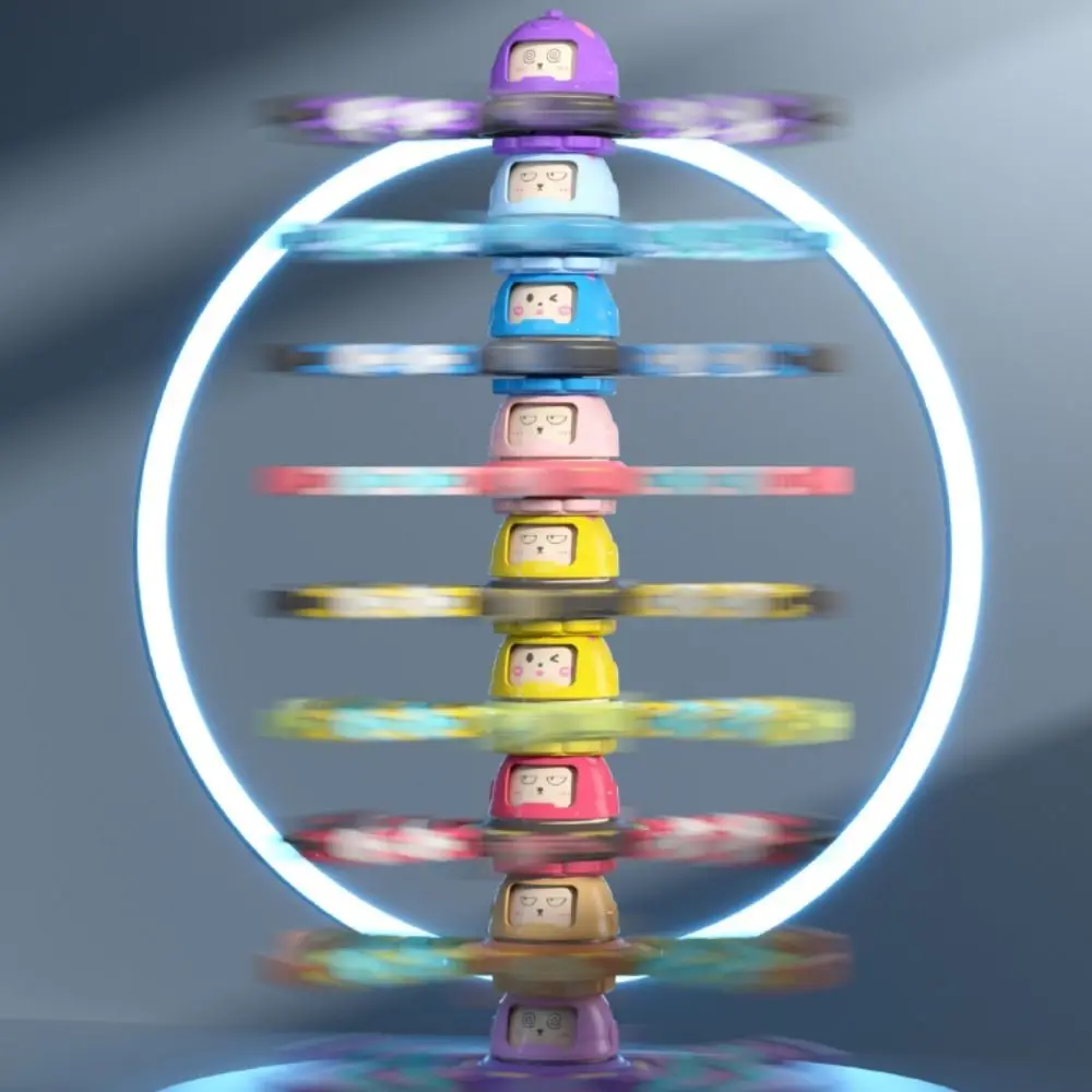 

Plastics Mechanical Luminous Gyroscope Robot Face Changing Fingertip Versatile Chain Glow in Dark Rotation