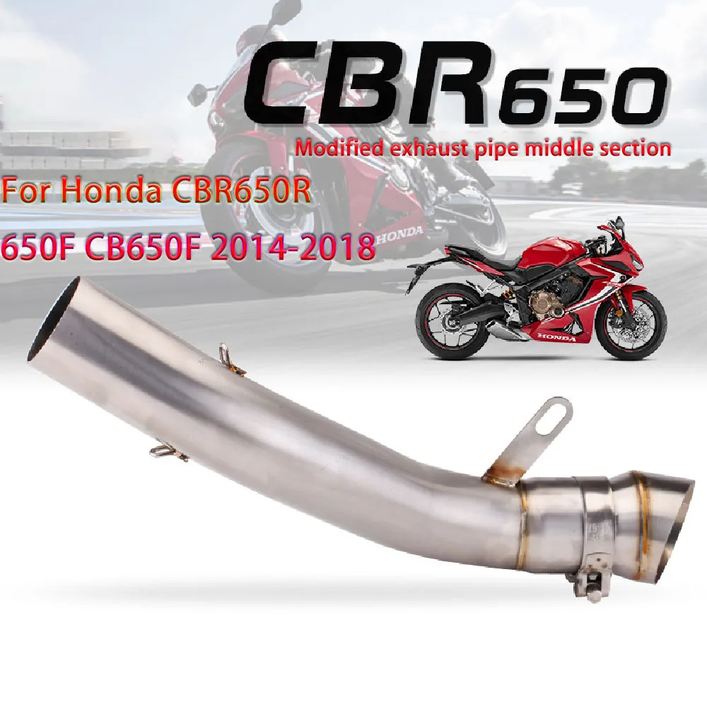 

For CBR650F, CB650F, CB650R, and CBR650R Series Special Mid-section Stainless Steel Exhaust Modification
