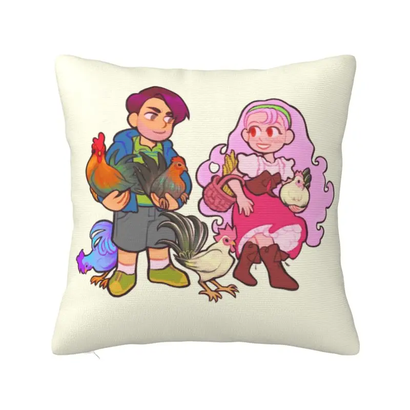 Custom Game Stardew Valleys Farm Games Throw Pillow Case Modern Cushion Cover Soft Pillowcase