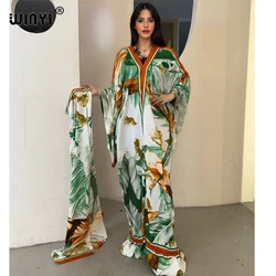 WINYI blog Runway Designer boho Dress Women fashion Print  Middle East Female maxi kaftan abaya dubai luxury muslim woman dress