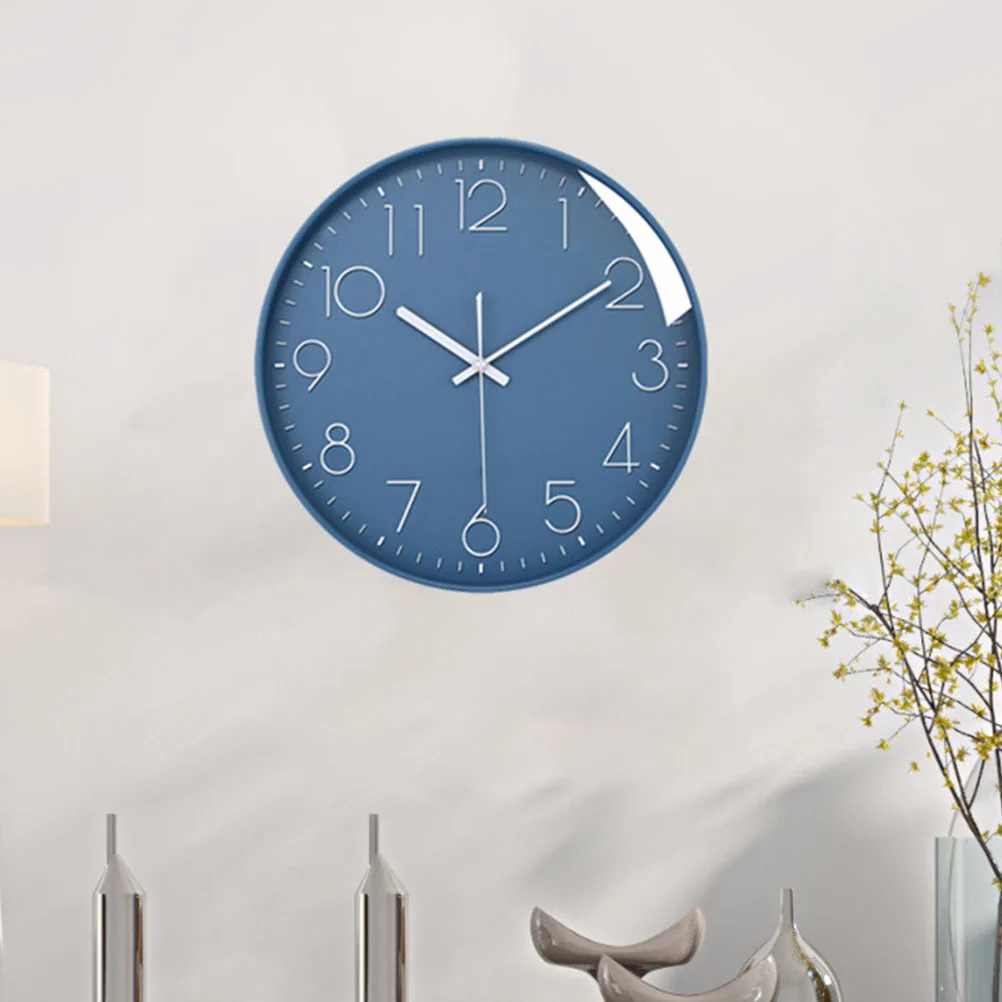 

Silent Wall Clock Large Creative Mute Round Modern Design Powered Living Room Decor Home Decor Supplies Quiet Movement