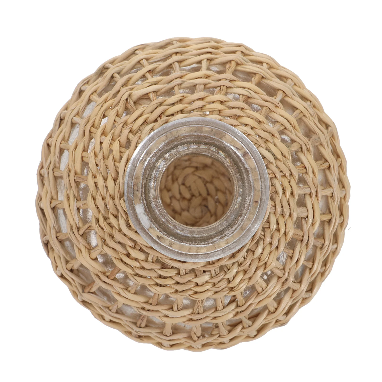 

Diffuser Bottle Woven Glass Creative Vase Decor Wicker Plant Succulent Planters
