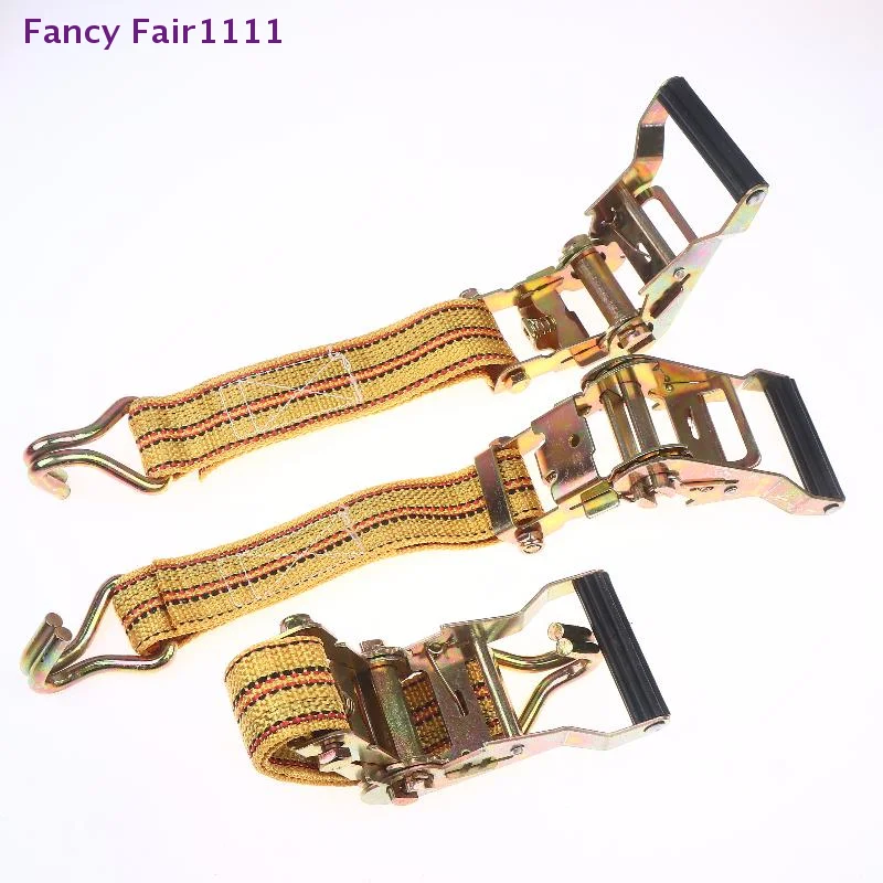 

New Heavy Duty Ratchet Tie Down Straps 2/3/4/6 Meter Long Double Hook Lashing Belt For Truck Cargo Securing Transport Binding