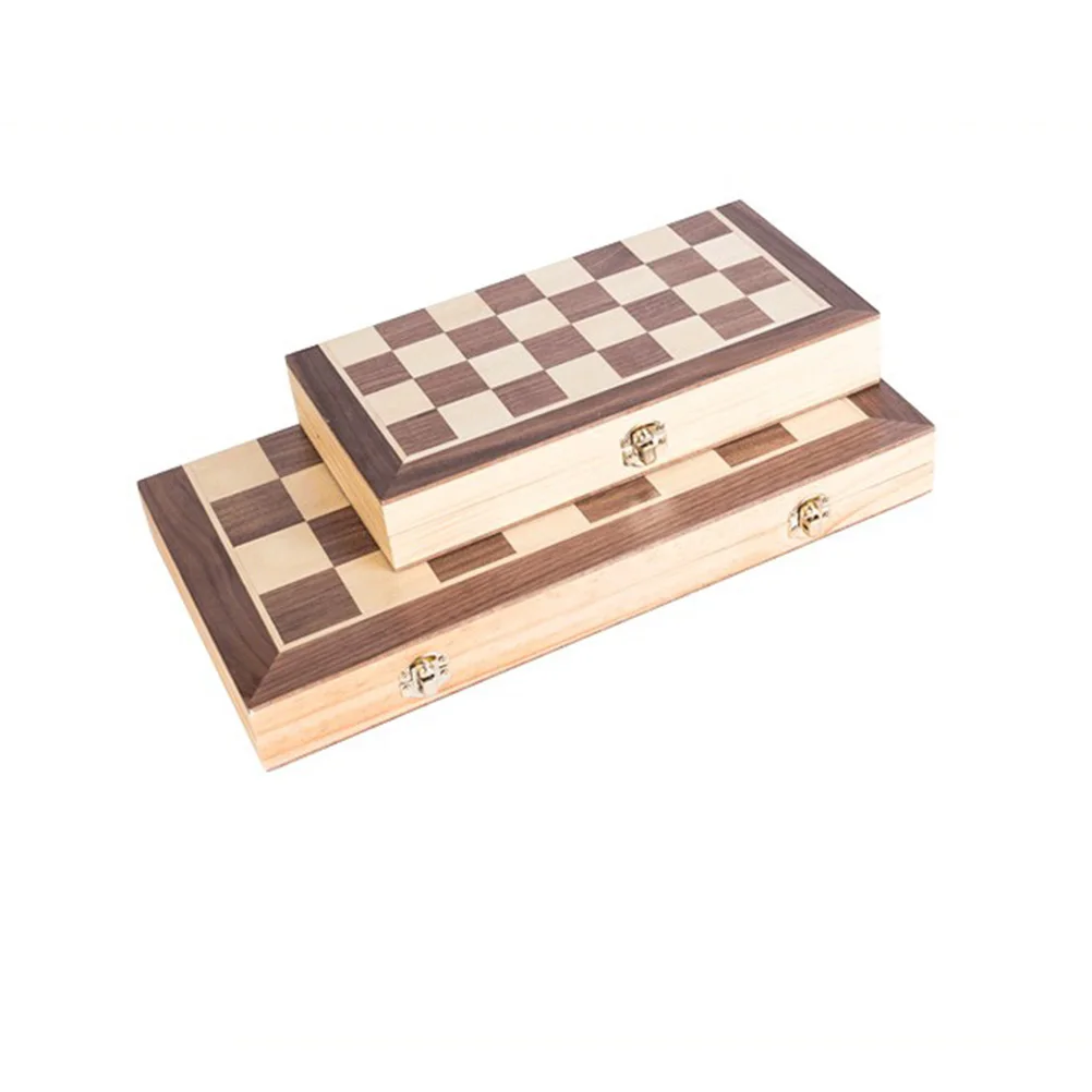 

Premium Wooden Folding Chess Set 40Cm Compact Design Magnetic Pieces Lightweight Travel-Friendly Game for Home