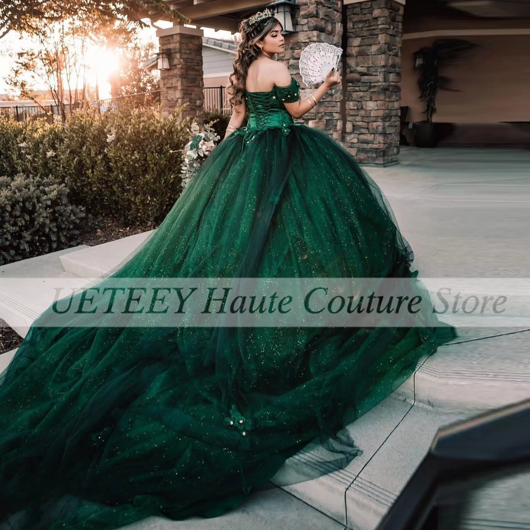 Neue Grün Quinceanera Kleider Ballkleid 2022 Für Süße 16 Mädchen Pailletten Spitze Up Geburtstag Party Prom Kleid Vestidos De 15 Años