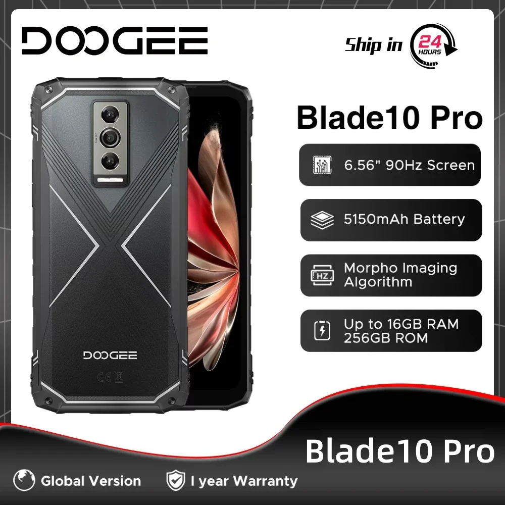 Global Version DOOGEE Blade10 Pro Rugged Phone 6.56