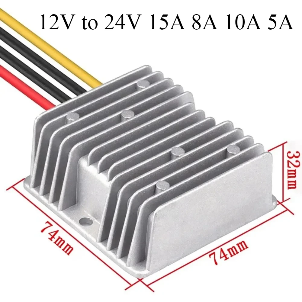 12V to 24V 15A 8A 10A 5A Boost DC-DC Converter Step Up Converter 9-20V to 24V 360W Boost Converter 12V to 24V DC Boost Module CE