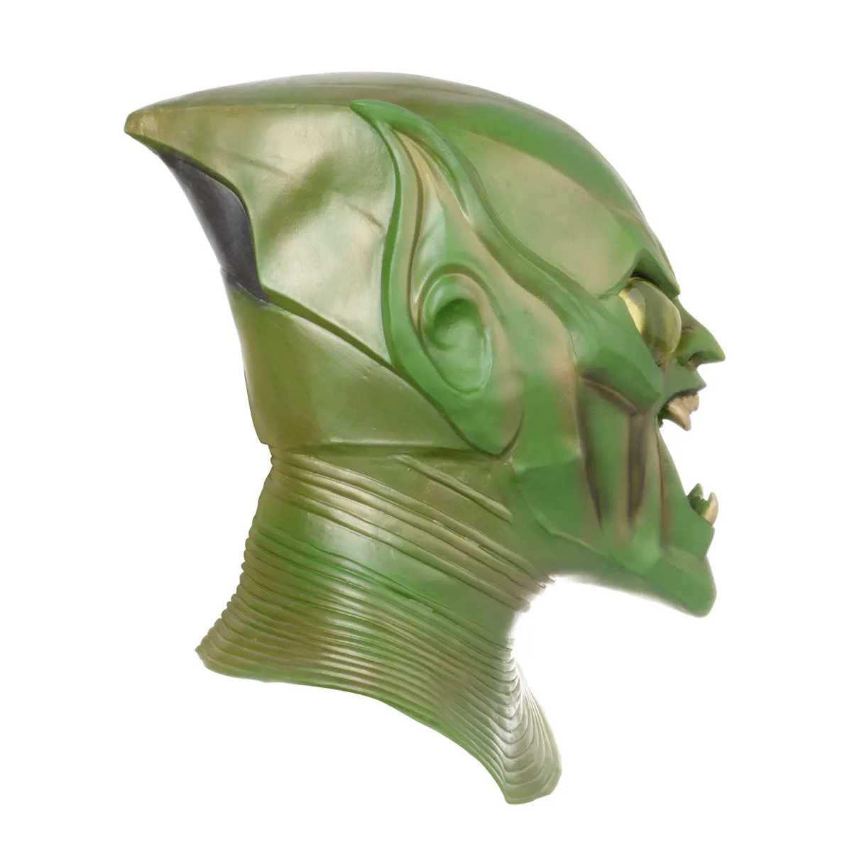 Masque vert en Latex pour enfants, masque pour Halloween, Cosplay, fête, monstre, accessoires de costume, démon effrayant