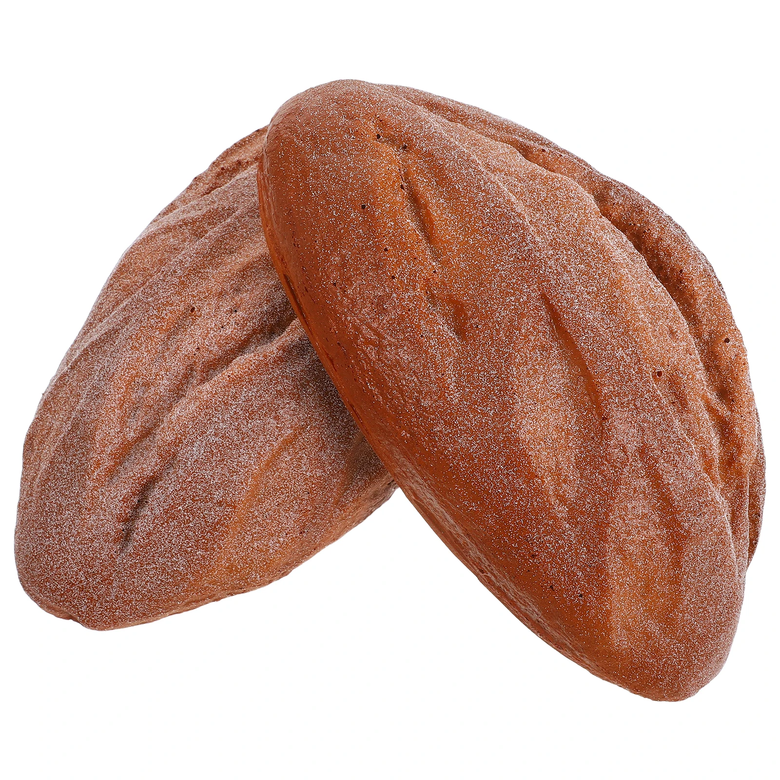 

Simulated Face Packaging Decoration Fake Bread Dark Brown Pu Artificial Food Realistic