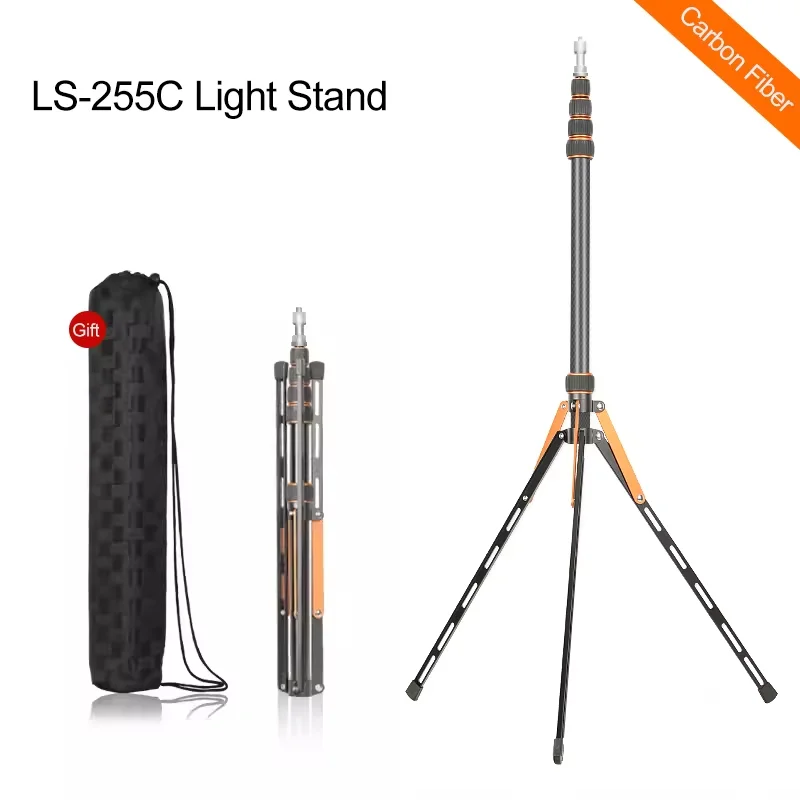 

Soonpho 2.2 2.7m Tripod LS-255C LS-285C Photography Light Stand Outdoor Portable Lamp Holder Tripod For Godox Flash DSLR Softbox