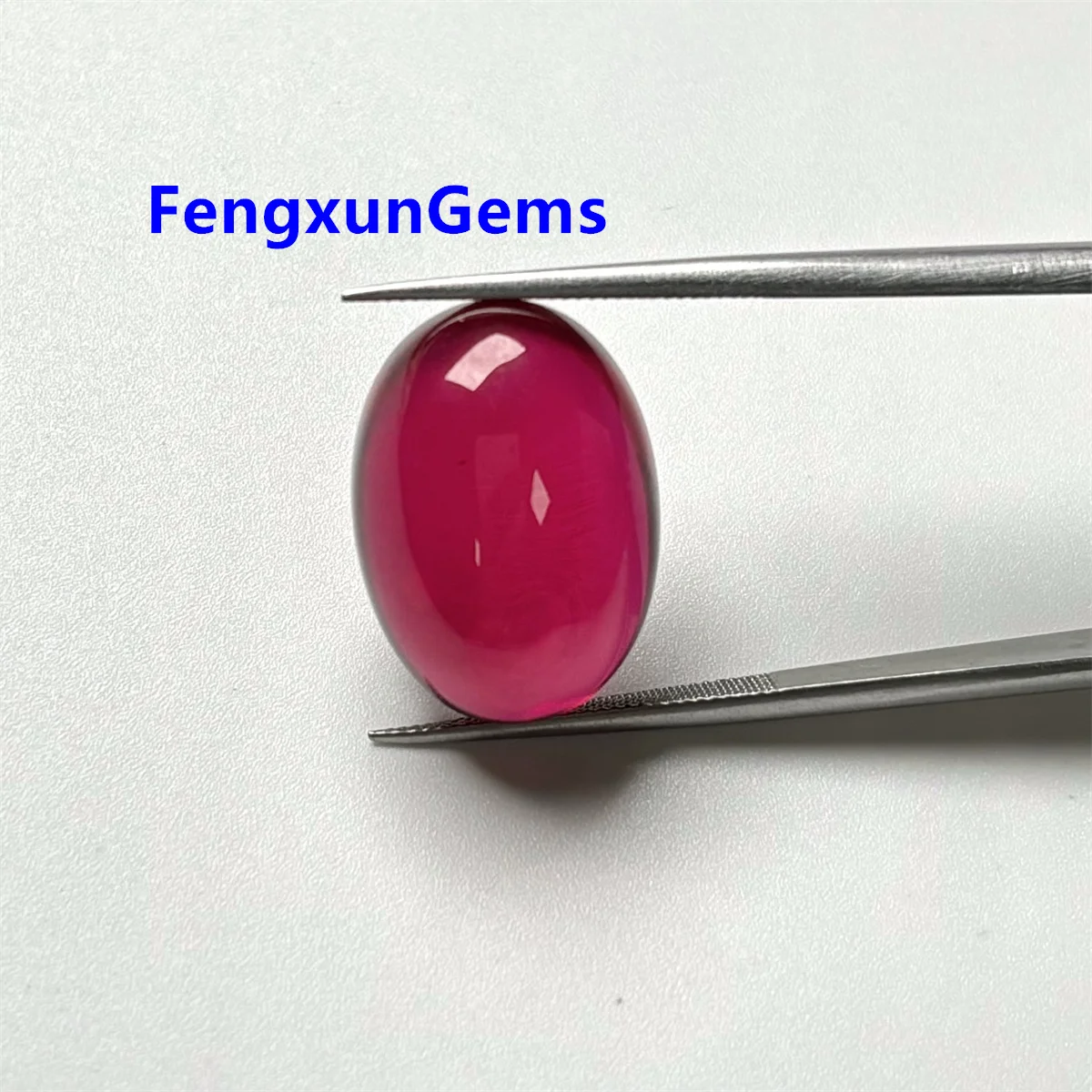 Blood Red Corundum 4x6~18x25mm 1/3/5pcs Oval shape Flat Back Cabochon Loose Synthetic 5# Ruby Beads For Woman\'s Ring Necklace