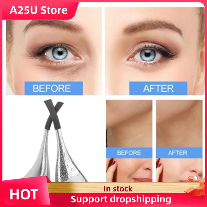 A25u 2 bastões faciais de beleza de resfriamento, bola de onda de gelo, massagem facial, salão de beleza, ferramentas de cuidados com a pele para meninas, mulheres, spa, rolo frio