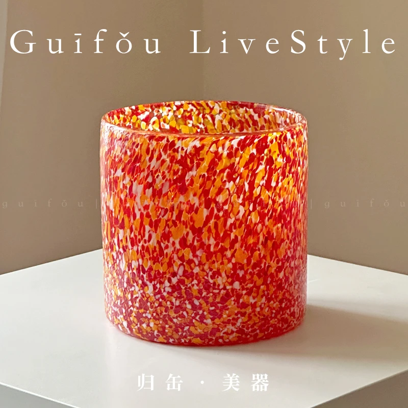 

Glazed glass medieval handmade fruit plate vase art ornament desk decoration