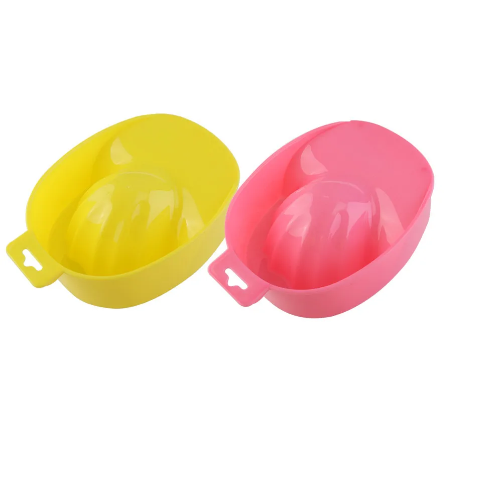 2個入りネイルアートソークボウル、クリアネイルケアマニキュアトレイ、付け爪の除去、キューティクル栄養、ハンドトリートメント、サロンに最適