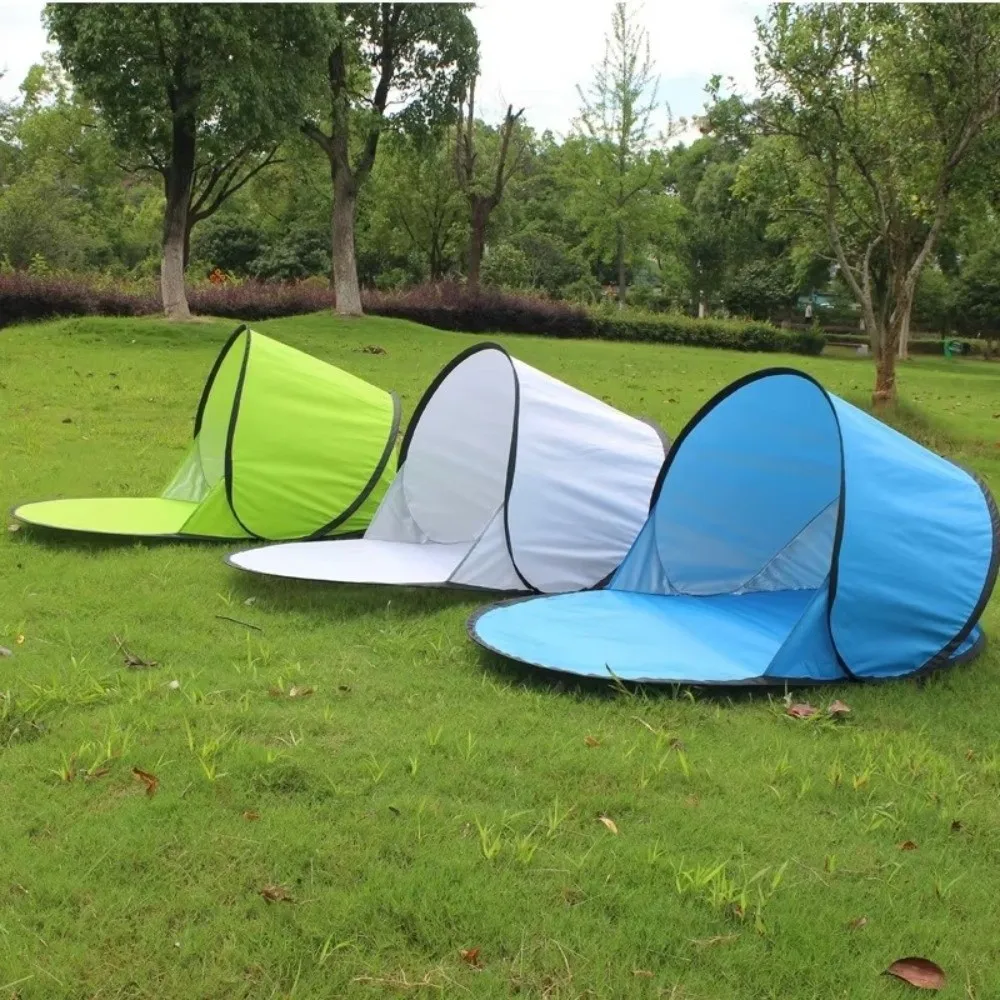 Outdoor Pop Up Beach Tent Silver Coating Ultra Light Camping Tent Sunshade UV Protection Instant Sun Shade Shelter