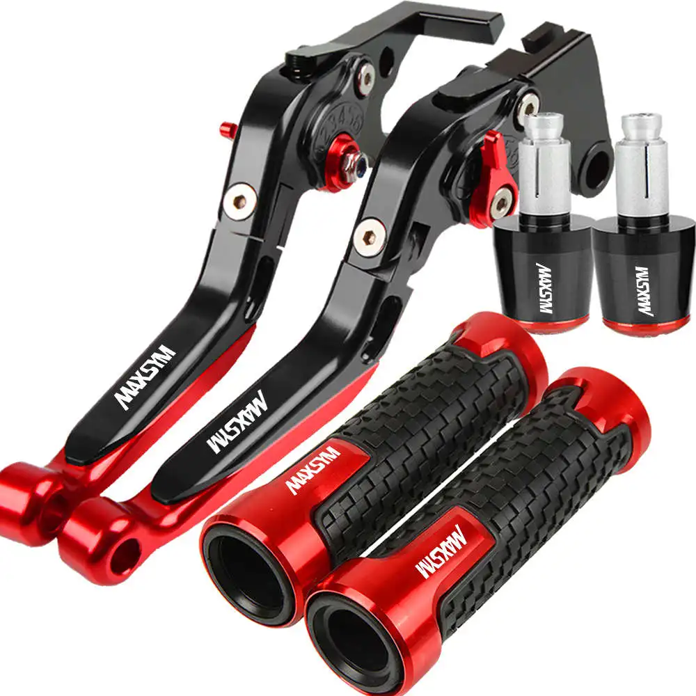 For SYM MAXSYM 2020 2021 2022 ALLYEARS 2023 2024 2025 Motorcycle Adjustable Brake Clutch LeverCNC Handle Bar Grips Accessories