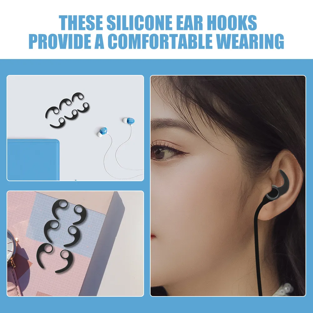 12Pcs Ear Hooks Silicone Sport - Silicone Ear Tip Replacement recension och pris