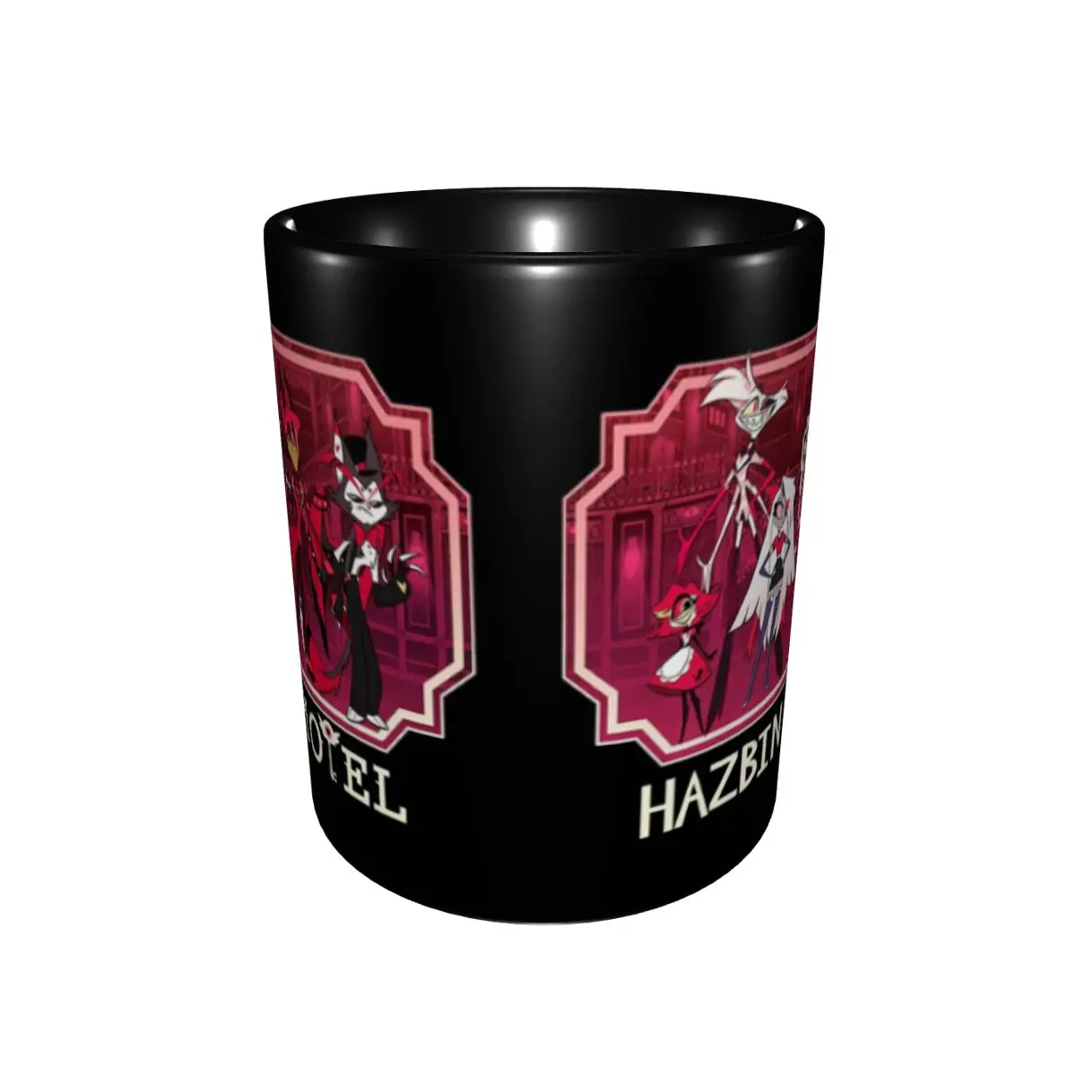 Hazbines Hoteles Alastor Vox 2 Merch Mug Kawaii Vintage Logo Vintage Logo Tea Cup Gifts For Women Men 2