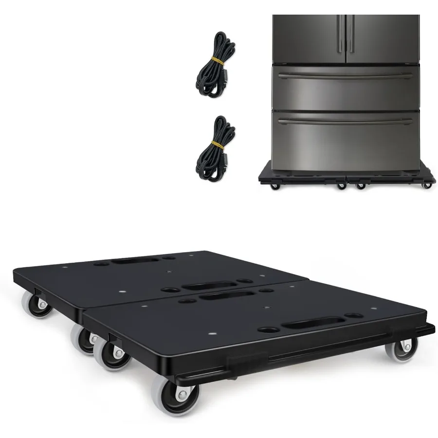 Flatbed Dolly Can Connected Two Pcs One Set Household Portable Mobile Dolly Infinite Rotary Flat Handtruck Mobile Furniture Loa