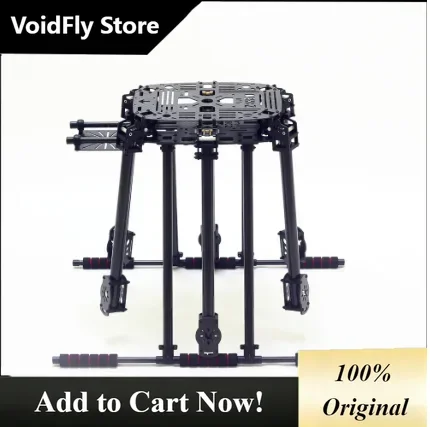 VoidFly 2026 ZD850 Full Carbon Fiber ZD 850MM Hexa-Rotor Frame Foldable Arm Hexacopter Frame Kit With Unflodable Landing Gear fo