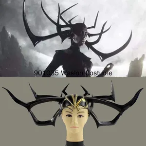 Thor 3 Hela Cosplay -Kopfschmuck, Todesgöttin, Latexhelm, Halloween -Party -Accessoires, Requisiten 10 Hauptverkäufe Thor Helm - №3