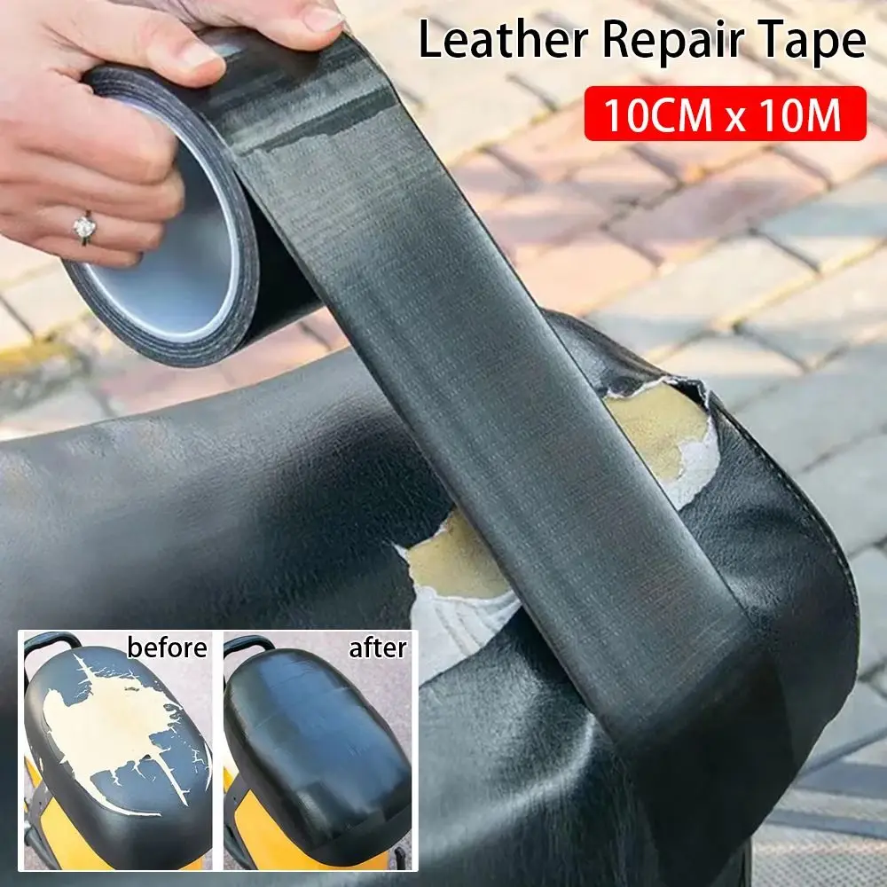 1Rolls Black Leather Repair Tape PU Strong Sticky First Aid Patch Self Adhesive Waterproof Leather Patch