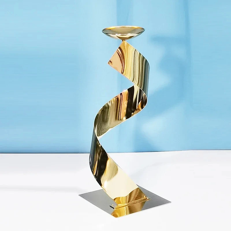 5 Stück goldene Tischdekorationen, Vasen, Hochzeitsdekorationen, Metall-Blumenständer zur Dekoration – Detail 5