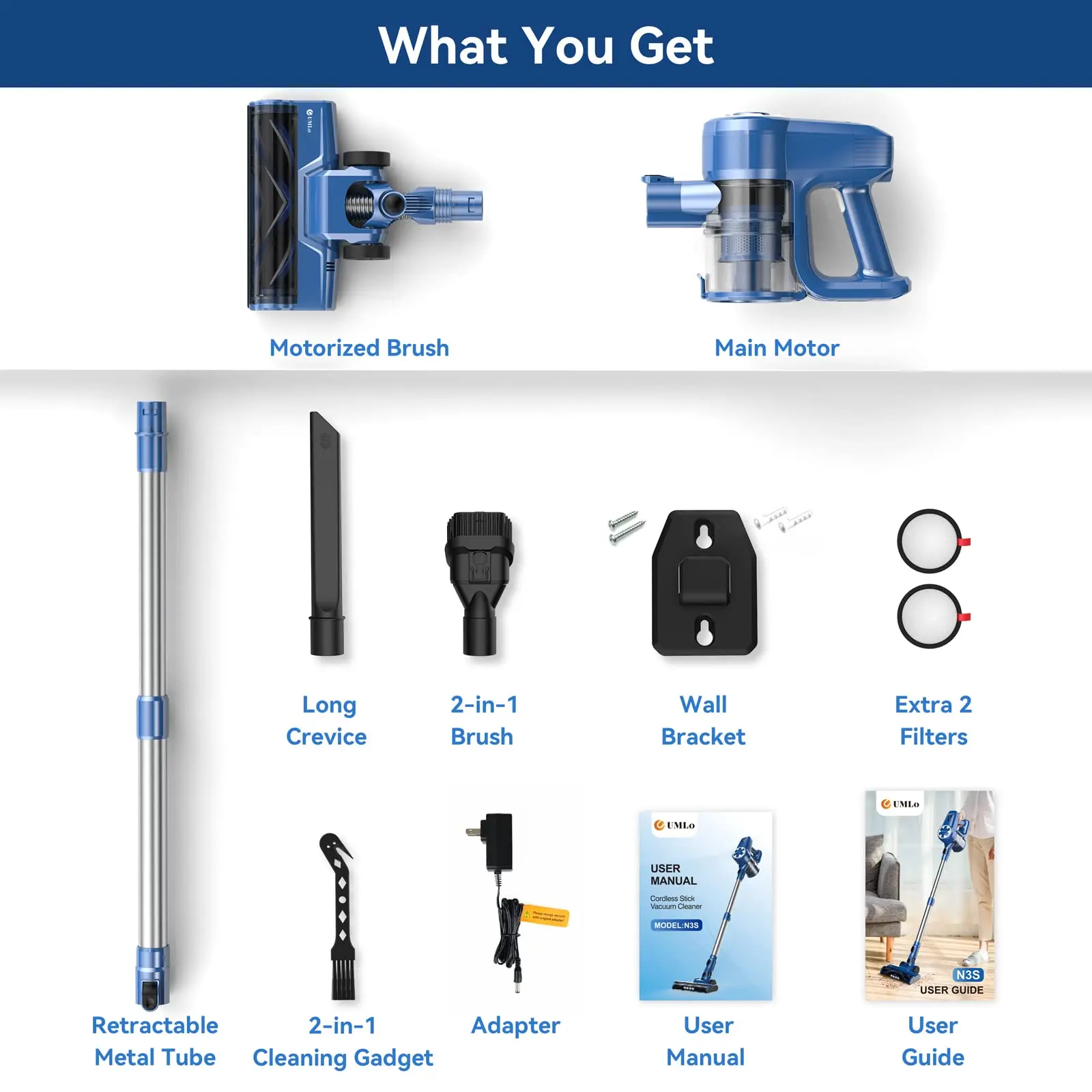 Беспроводной пылесос N3S 6-в-1, сверхлегкий пылесос с максимальным временем работы 40 минут и аккумулятором емкостью 2200 мАч для автомобиля из твердого дерева