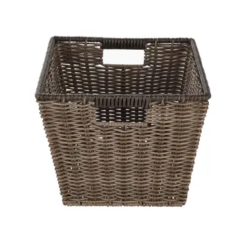 Better Homes & Gardens 大型聚乙烯藤編收納籃,附提手,2 件裝 8 最佳銷售 大籃子 - №1